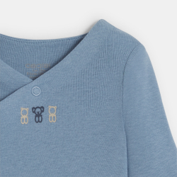 بودي سوت بتصميم ملفوف، أزرق...